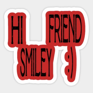 hi smiley friend :) Sticker